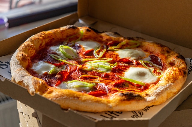 cajas alimentacion pizza