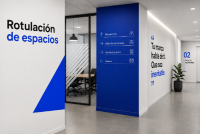 rotulación de espacios
