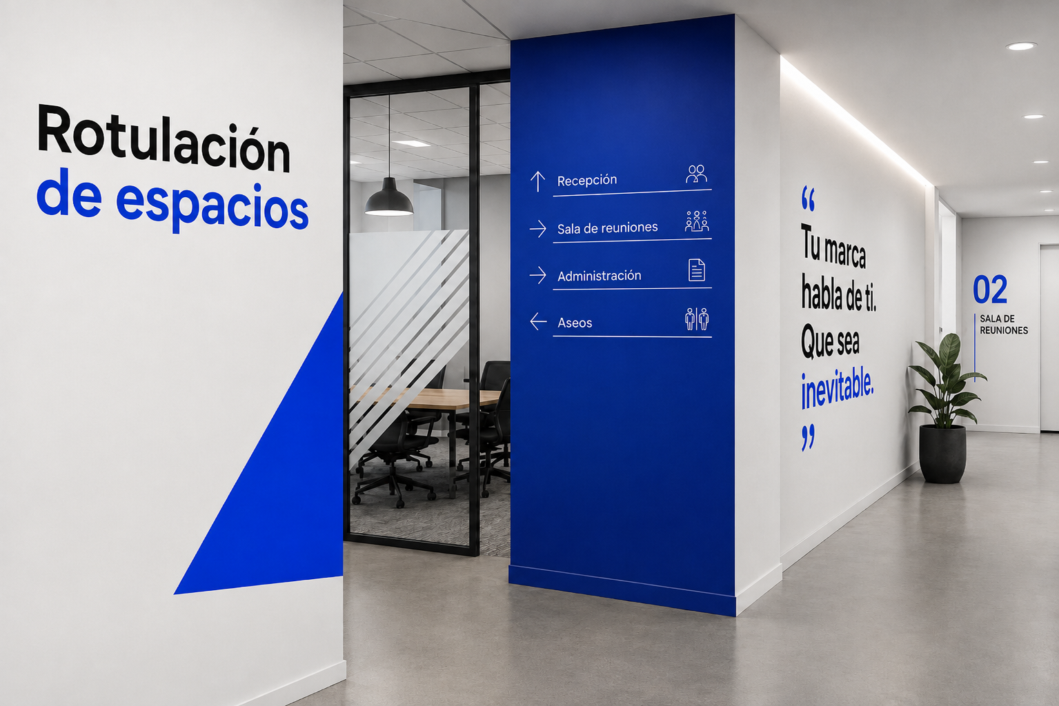 rotulación de espacios